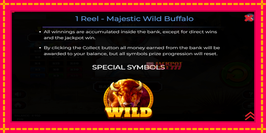 1 Reel Majestic Wild Buffalo автомат со уникатна механика, слика 6