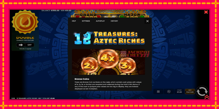 12 Treasures: Aztec Riches автомат со уникатна механика, слика 5