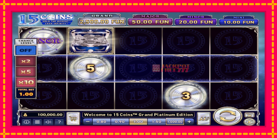 15 Coins Grand Platinum Edition автомат со уникатна механика, слика 2