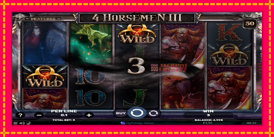 4 Horsemen III автомат со уникатна механика, слика 3