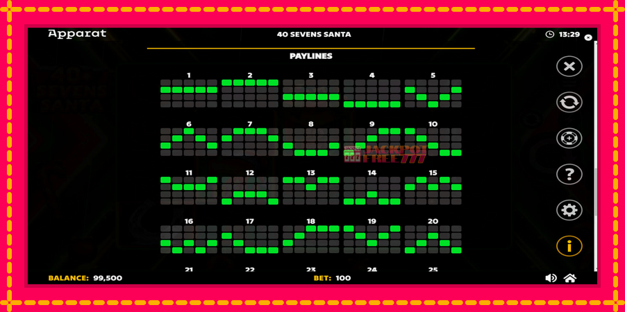 40 Sevens Santa автомат со уникатна механика, слика 7