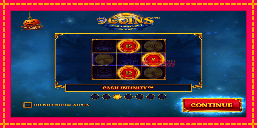 9 Coins Grand Diamond Edition Halloween Jackpots автомат со уникатна механика, слика 1