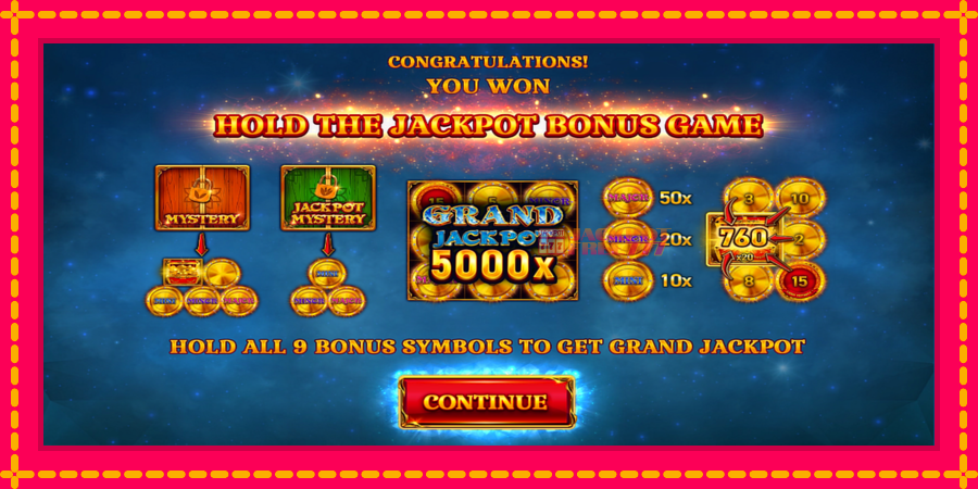 9 Coins Grand Diamond Edition Halloween Jackpots автомат со уникатна механика, слика 3