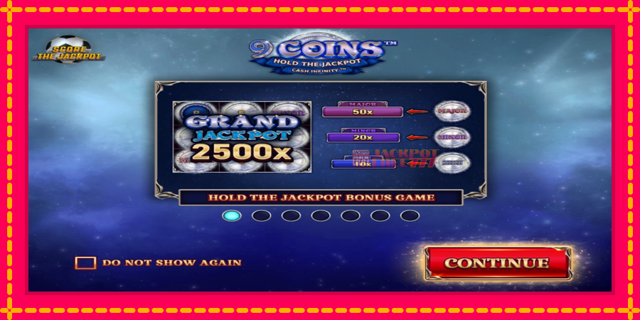 9 Coins Grand Platinum Edition Score The Jackpot автомат со уникатна механика, слика 1