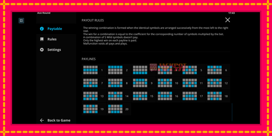 Ace Round автомат со уникатна механика, слика 7