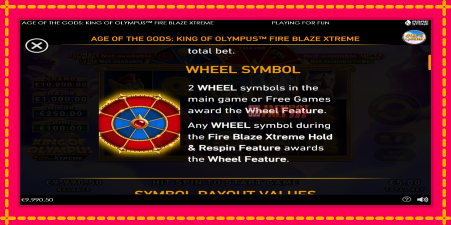 Age of the Gods: King of Olympus Fire Blaze Xtreme автомат со уникатна механика, слика 5