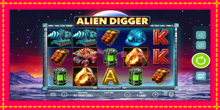 Alien Digger автомат со уникатна механика, слика 1