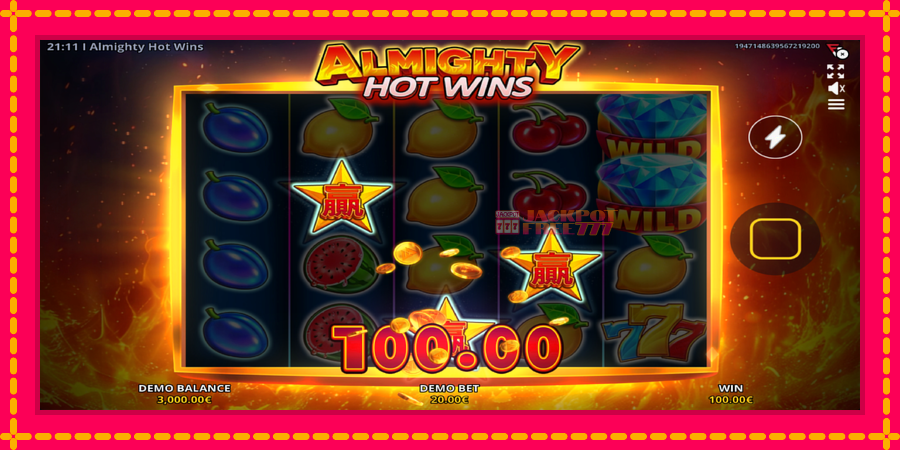 Almighty Hot Wins автомат со уникатна механика, слика 3