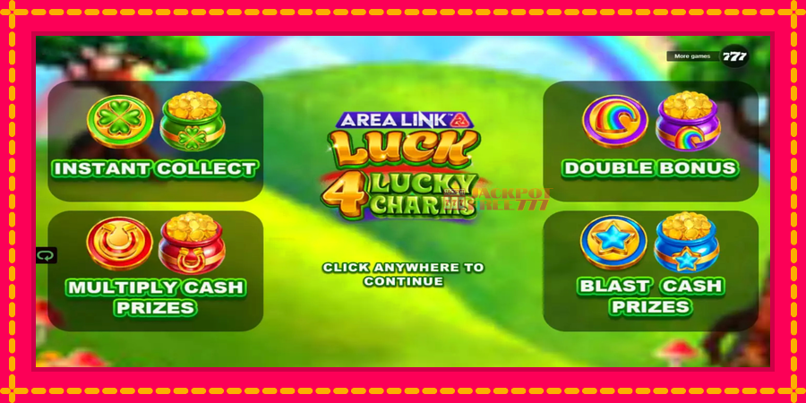 Area Link Luck 4 Lucky Charms автомат со уникатна механика, слика 1