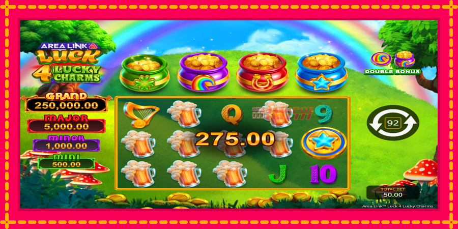 Area Link Luck 4 Lucky Charms автомат со уникатна механика, слика 5