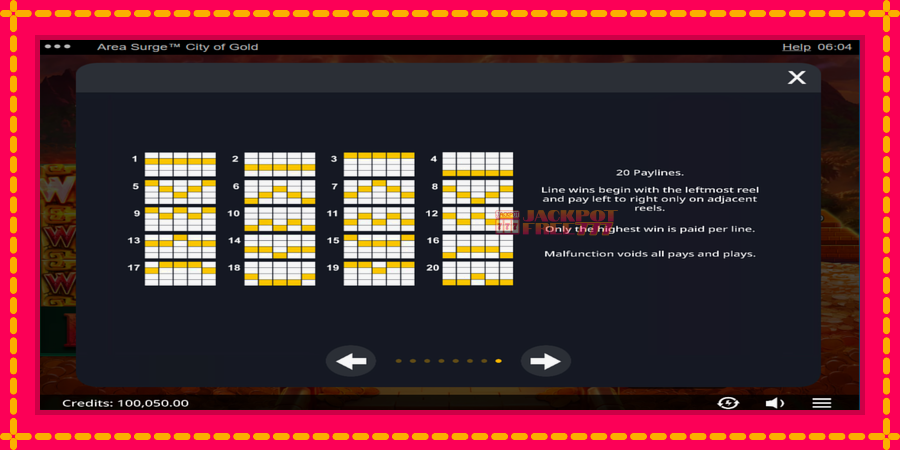 Area Surge City of Gold автомат со уникатна механика, слика 6