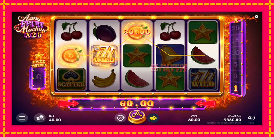 Azino Fruit Machine x25 автомат со уникатна механика, слика 4