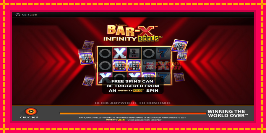 Bar-X Infinity Reels автомат со уникатна механика, слика 1