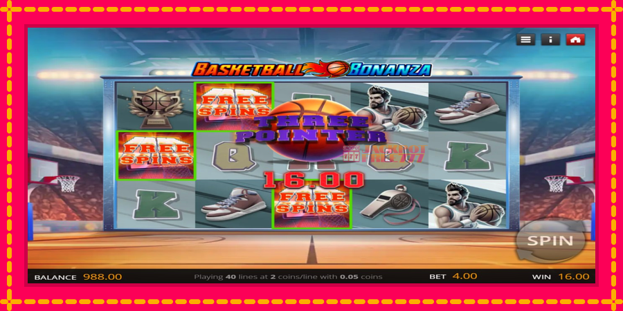 Basketball Bonanza автомат со уникатна механика, слика 2