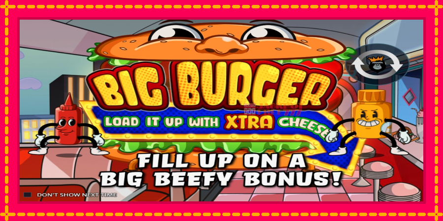 Big Burger Load it up with Xtra Cheese автомат со уникатна механика, слика 1