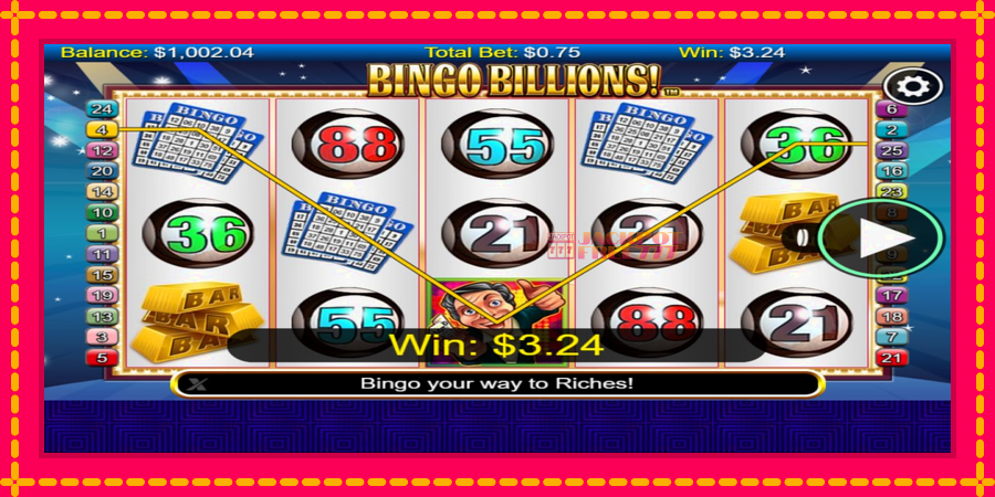 Bingo Billions автомат со уникатна механика, слика 3