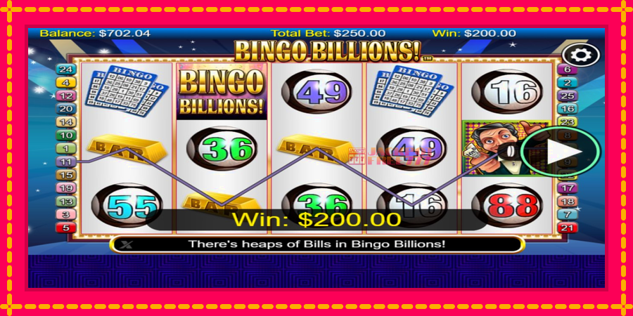 Bingo Billions автомат со уникатна механика, слика 4