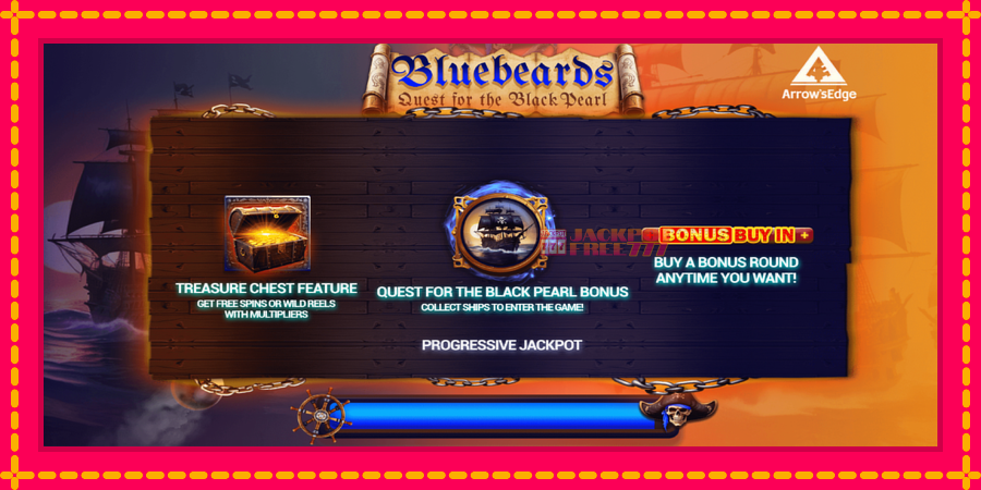 Bluebeard Quest for the Black Pearl автомат со уникатна механика, слика 1