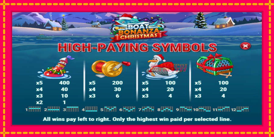 Boat Bonanza Christmas автомат со уникатна механика, слика 5