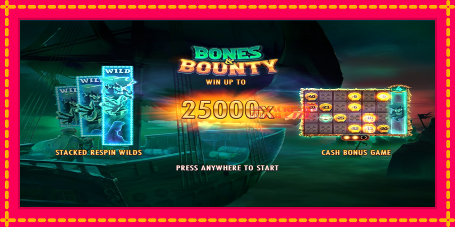 Bones & Bounty автомат со уникатна механика, слика 1