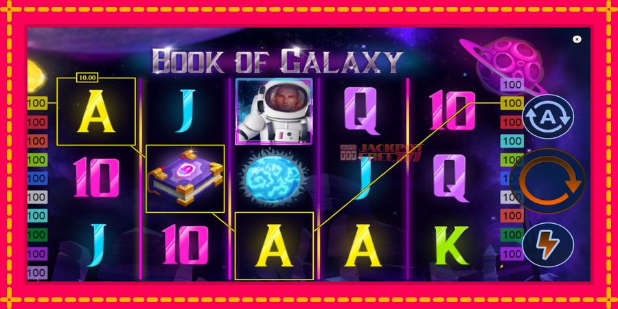 Book of Galaxy автомат со уникатна механика, слика 3