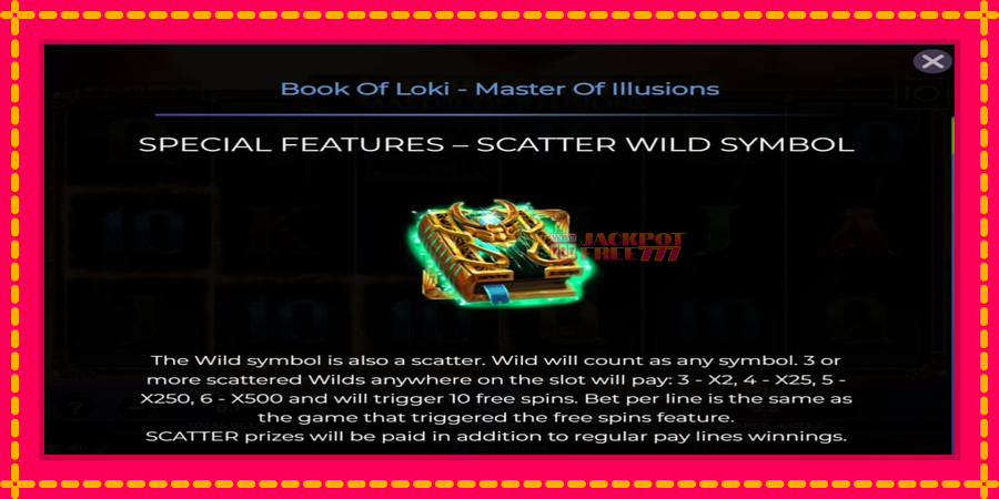 Book Of Loki - Master Of Illusions автомат со уникатна механика, слика 4