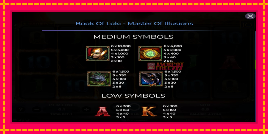 Book Of Loki - Master Of Illusions автомат со уникатна механика, слика 5