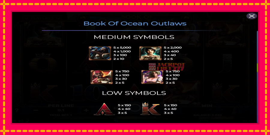 Book of Ocean Outlaws автомат со уникатна механика, слика 6