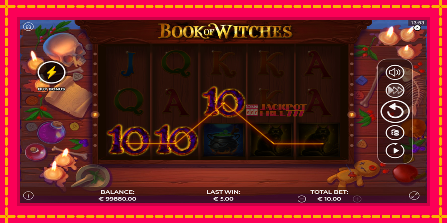 Book of Witches автомат со уникатна механика, слика 4