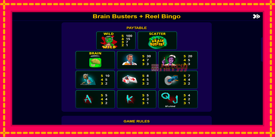 Brain Busters автомат со уникатна механика, слика 6