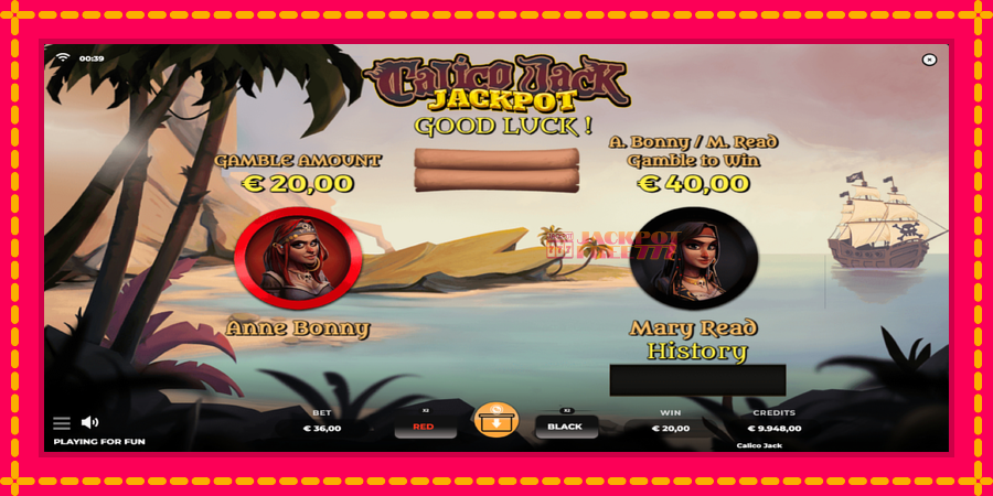 Calico Jack Jackpot автомат со уникатна механика, слика 3