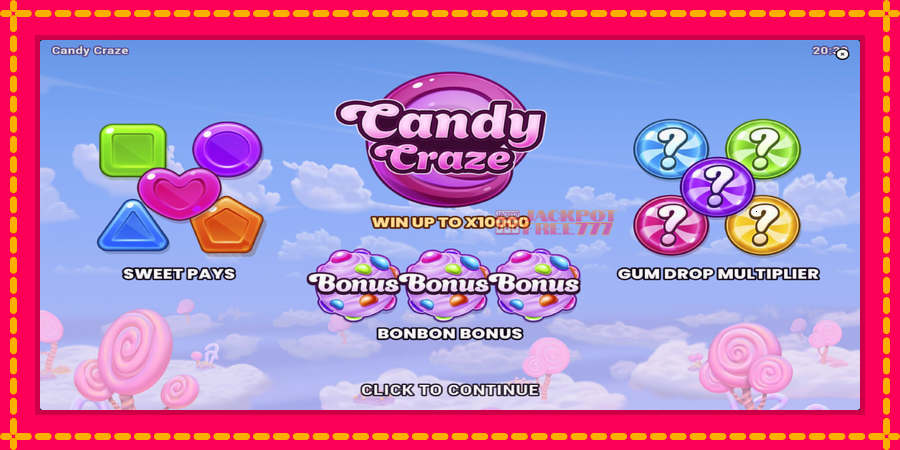 Candy Craze автомат со уникатна механика, слика 1