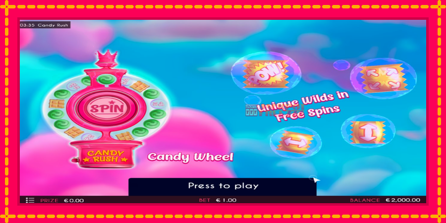 Candy Rush автомат со уникатна механика, слика 1