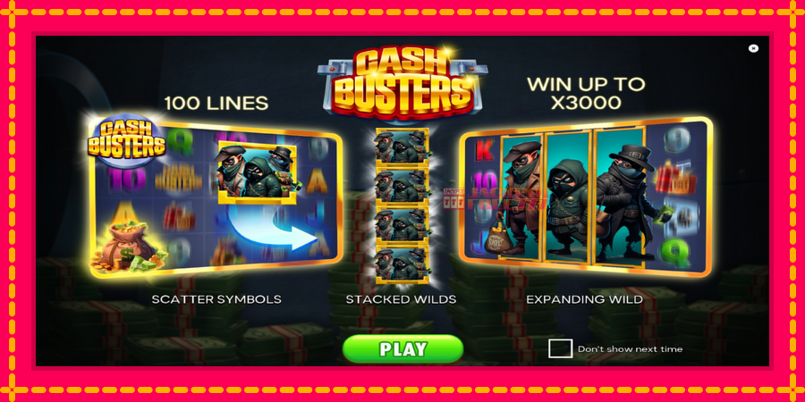 Cash Busters автомат со уникатна механика, слика 1