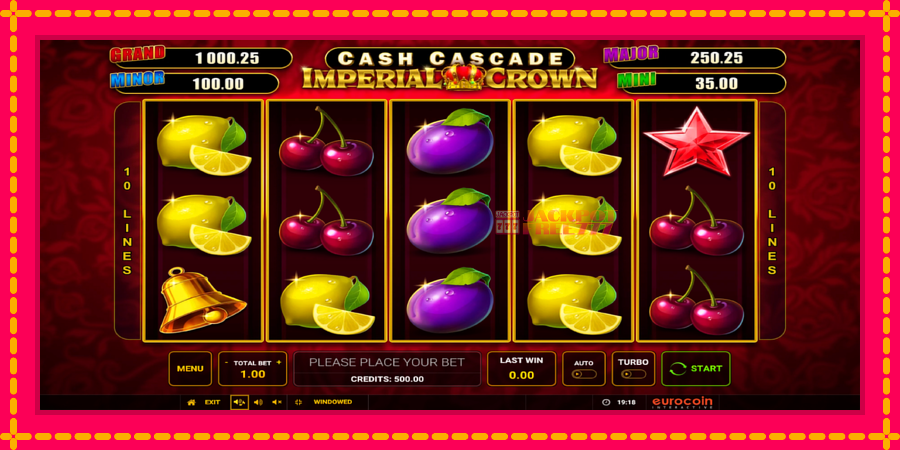 Cash Cascade Imperial Crown автомат со уникатна механика, слика 1