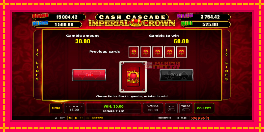 Cash Cascade Imperial Crown автомат со уникатна механика, слика 4