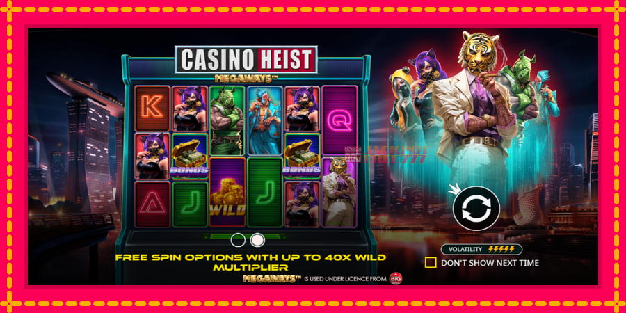 Casino Heist Megaways автомат со уникатна механика, слика 1