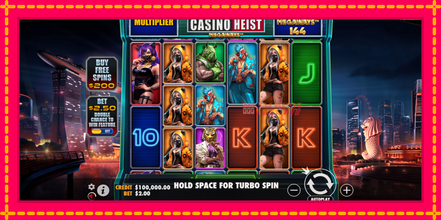 Casino Heist Megaways автомат со уникатна механика, слика 2