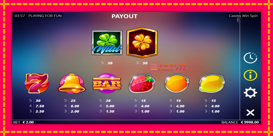 Casino Win Spin автомат со уникатна механика, слика 4