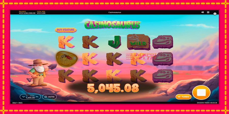 Casinosaurus автомат со уникатна механика, слика 3