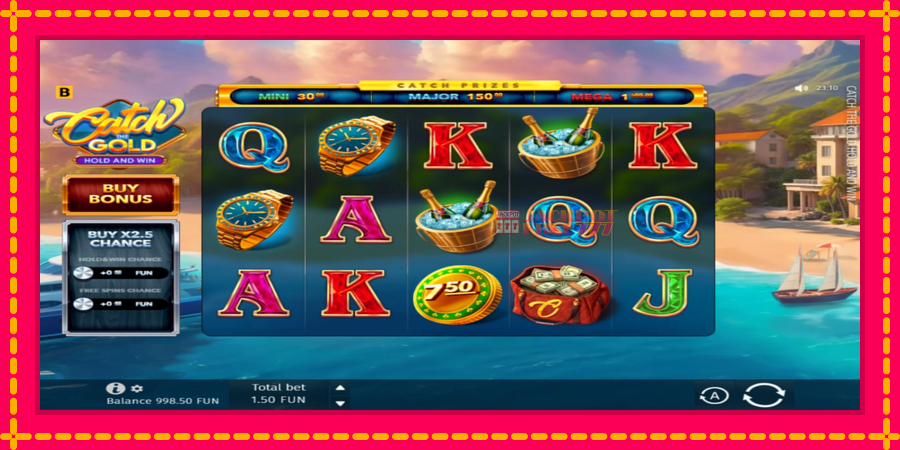 Catch The Gold Hold and Win автомат со уникатна механика, слика 2