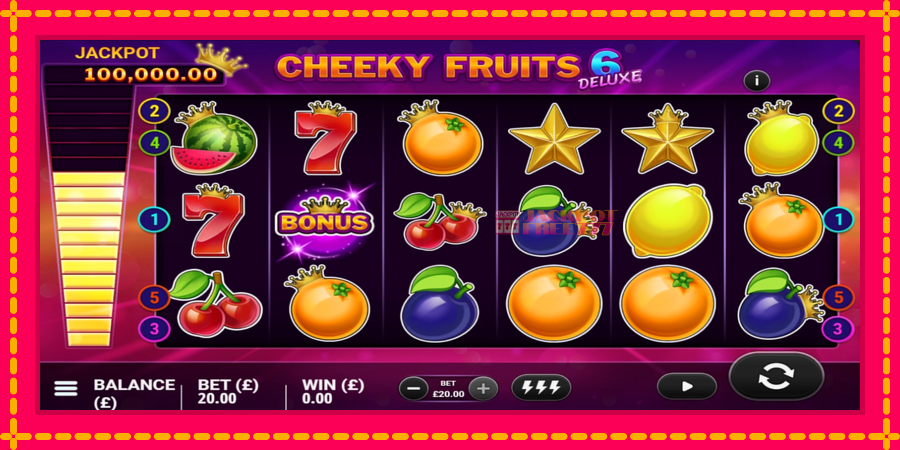 Cheeky Fruits 6 Deluxe автомат со уникатна механика, слика 3