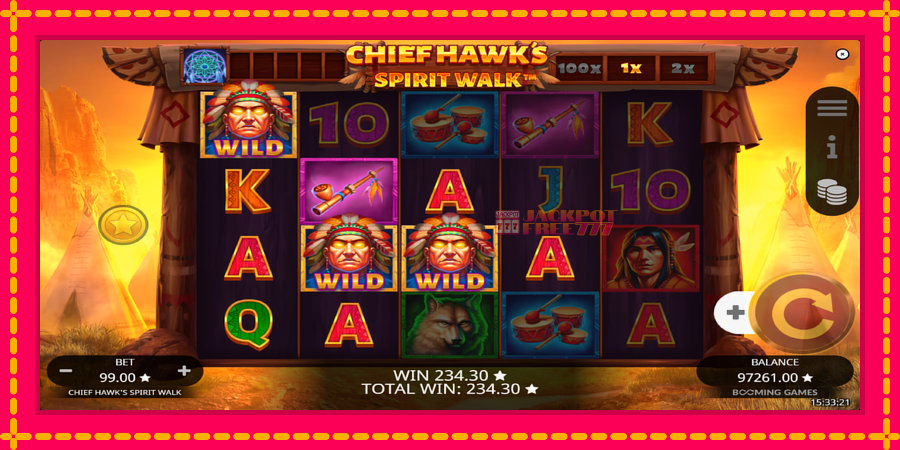 Chief Hawk’s Spirit Walk автомат со уникатна механика, слика 4