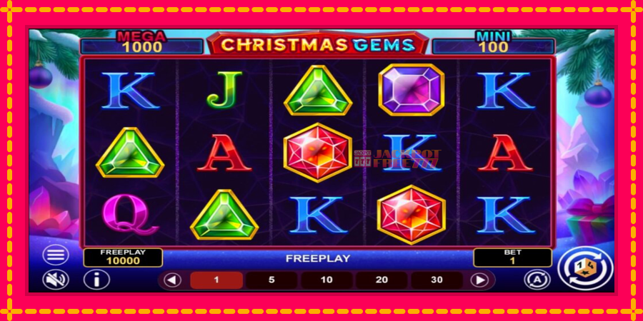 Christmas Gems Hold & Win автомат со уникатна механика, слика 2