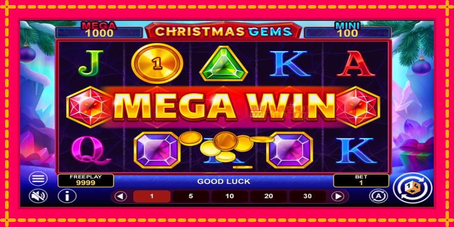 Christmas Gems Hold & Win автомат со уникатна механика, слика 3