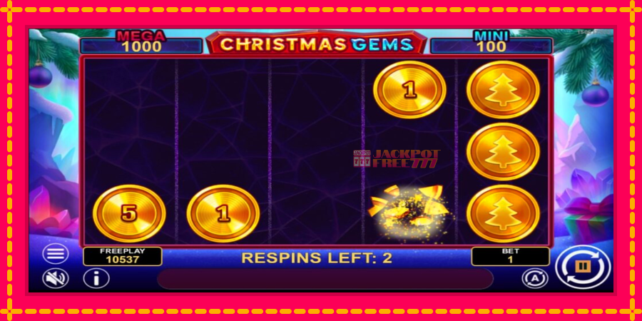 Christmas Gems Hold & Win автомат со уникатна механика, слика 5