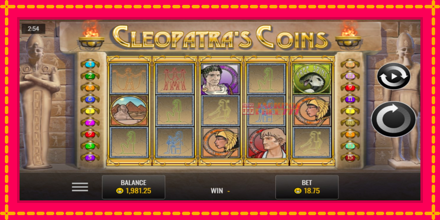 Cleopatra’s Coins автомат со уникатна механика, слика 1