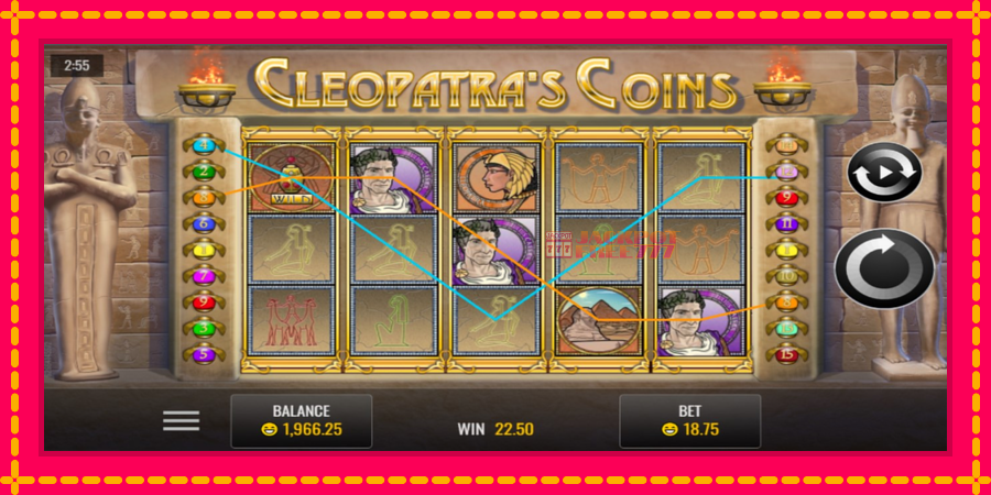 Cleopatra’s Coins автомат со уникатна механика, слика 2