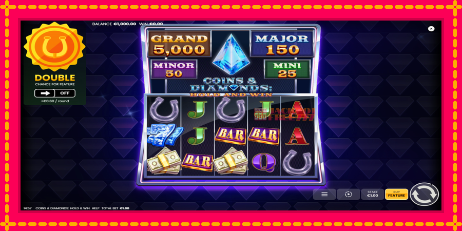 Coins & Diamonds: Hold and Win автомат со уникатна механика, слика 2