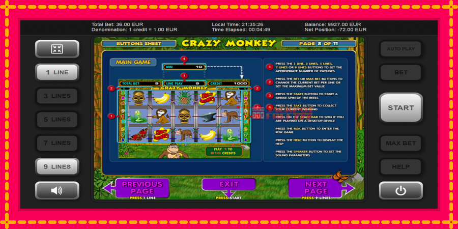 Crazy Monkey автомат со уникатна механика, слика 5